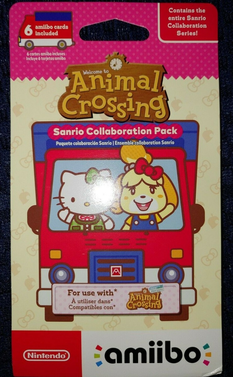 Nintendo Animal Crossing Amiibo Cards Sanrio Collaboration Pack