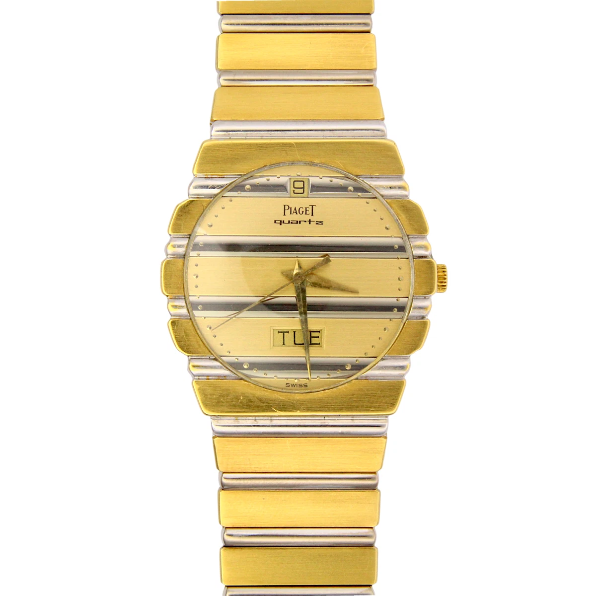 Piaget Polo Day-Date 32 mm Two Tone Zebra 18K Yellow Gold Quartz