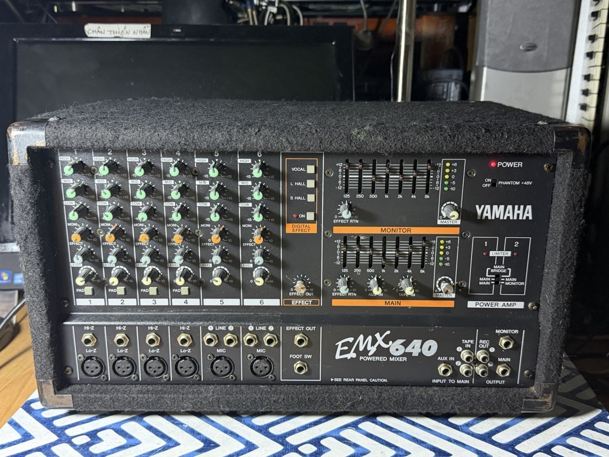 yamaha emx 640 powered mixer | eBay