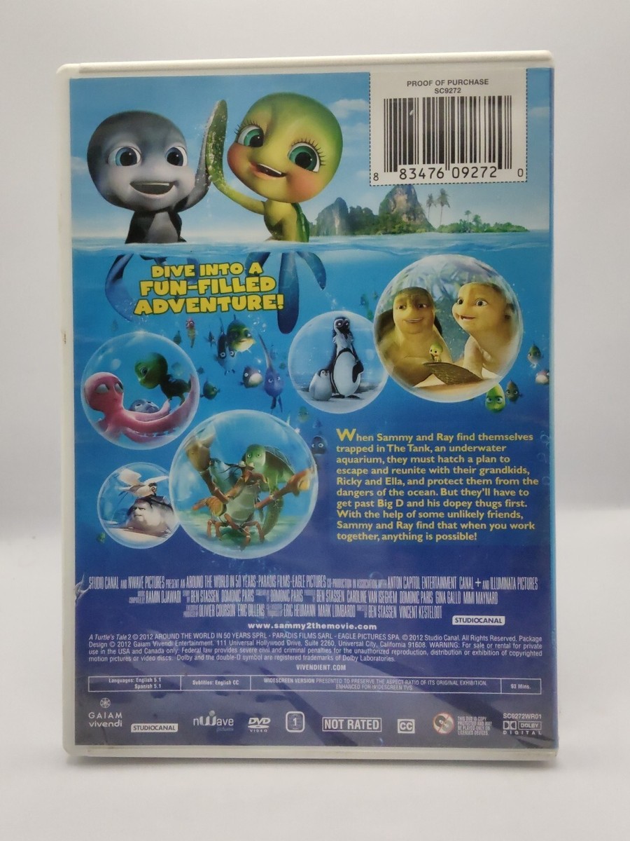 A Turtle's Tale 2: Sammy's Escape from Paradise (DVD, Widescreen