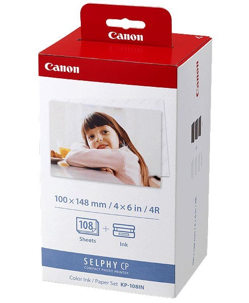 Canon Selphy CP1500 CP1300 CP1200 4x6 108 sheets Color Ink Paper