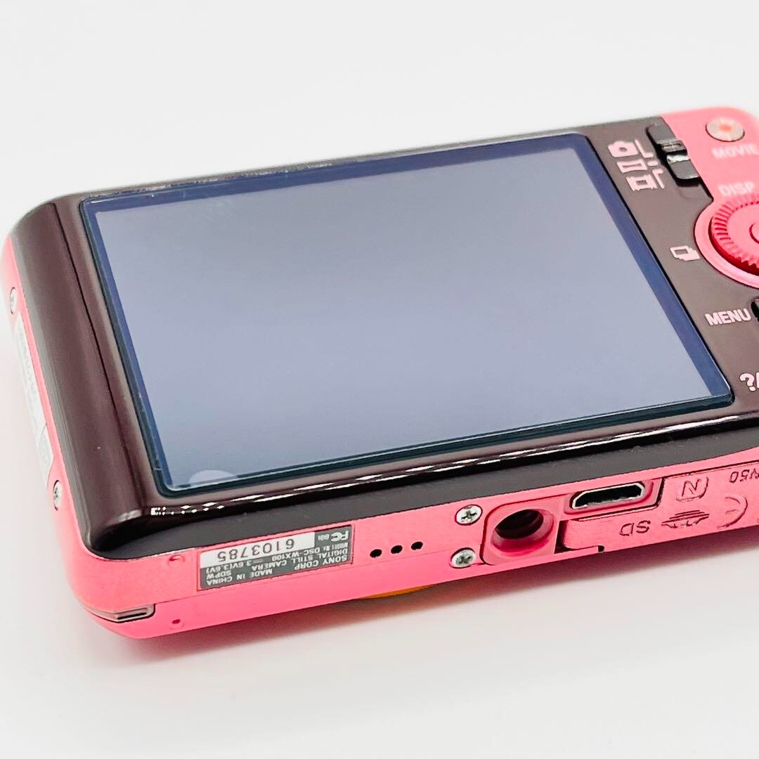 SONY Cyber-shot DSC-WX100 Pink Digital Camera 10x zoom From Japan