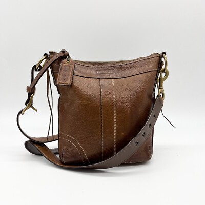 Old Coach 10398 Shoulder Bag Leather Vintage Brown from JAPAN | eBay