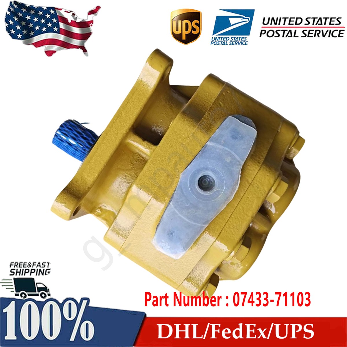 07433-71103 07433-71103-A Transmission Pump For Komatsu D135A-1