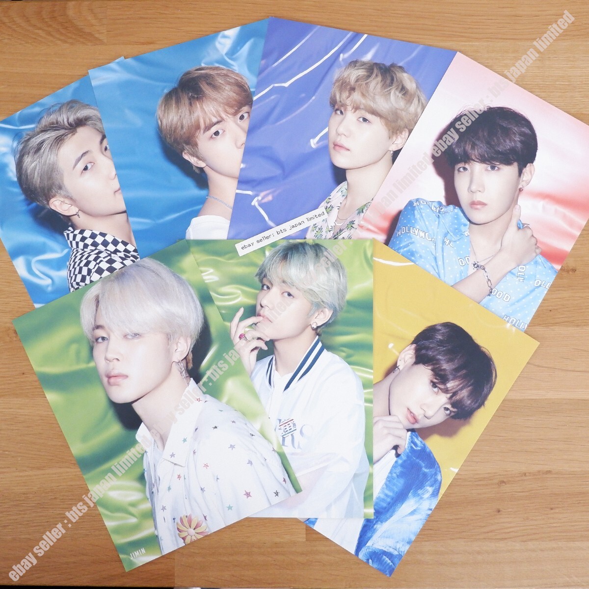 BTS Official Flyer set of 7 Lights / Boy With Luv RM JIN SUGA J