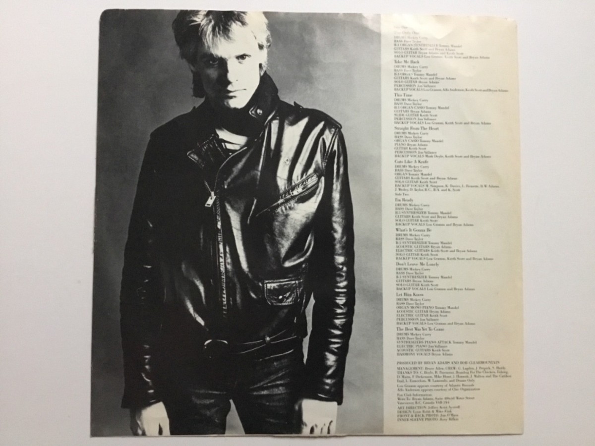 BRYAN ADAMS Cuts Like a Knife USA 1983 A&M SP4919 Vinyl LP Classic