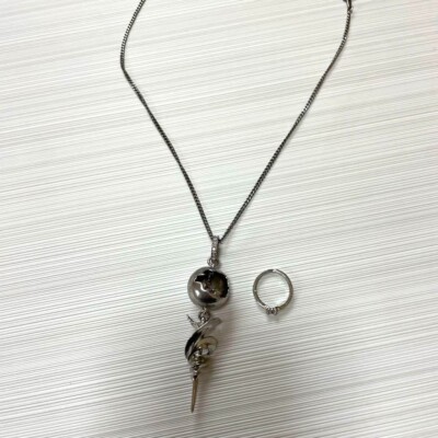 Final Fantasy XIII Engage Pendant Serah Farron Silver Necklace
