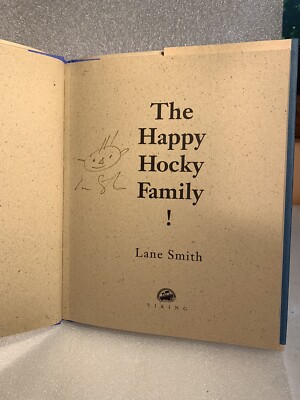 The Happy Hocky Family 1993 Viking By Lane Smith Autographed