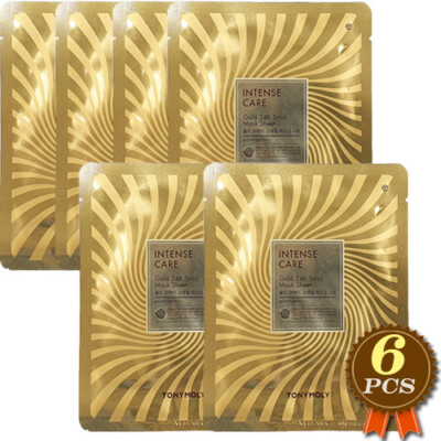 TONYMOLY Intensive Care Gold 24K Snail Masks 6pcs Facial Mask