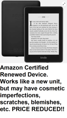 Amazon Kindle Paperwhite 2018 10th Gen 32GB WiFi & CELLULAR Black