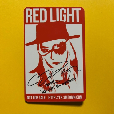f(x) Krystal REDLIGHT PHOTOCARD PC PHOTO CARD TRAINGCARD with case