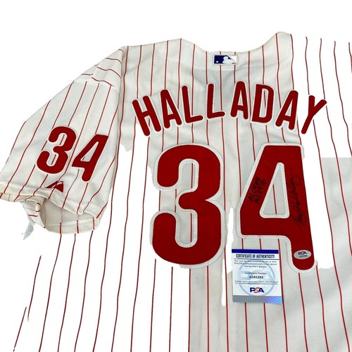 Roy Halladay Signed Autograph 16x20 No Hitter JSA Holo