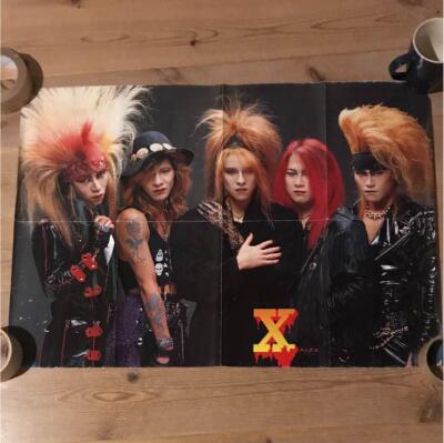 X poster about 30 years ago X JAPAN hide YOSHIKI TOSHI PATA TAIJI