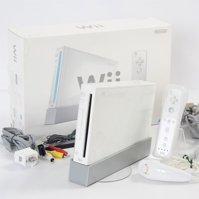 Nintendo Wii Console White Boxed RVL001 Tested System -NTSC-J