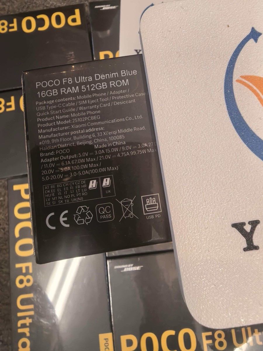 Genuine Xiaomi Poco F8 Ultra 512GB 16GB BLUE Global Version