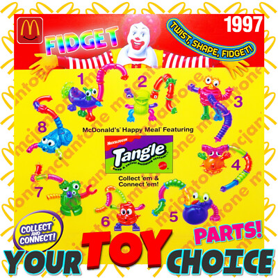 McDonald's 1997 TANGLE Twist-A-Zoid FIDGET Autism ADHD Sensory