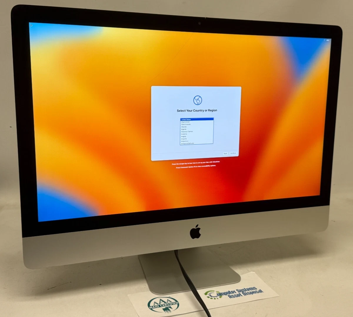 Apple iMac Intel Core i7 7th Gen. Apple Desktops & All-In-One
