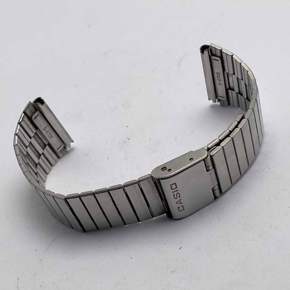 22 mm Casio S-470N Stainless Steel Vintage Men's Watch Bracelet