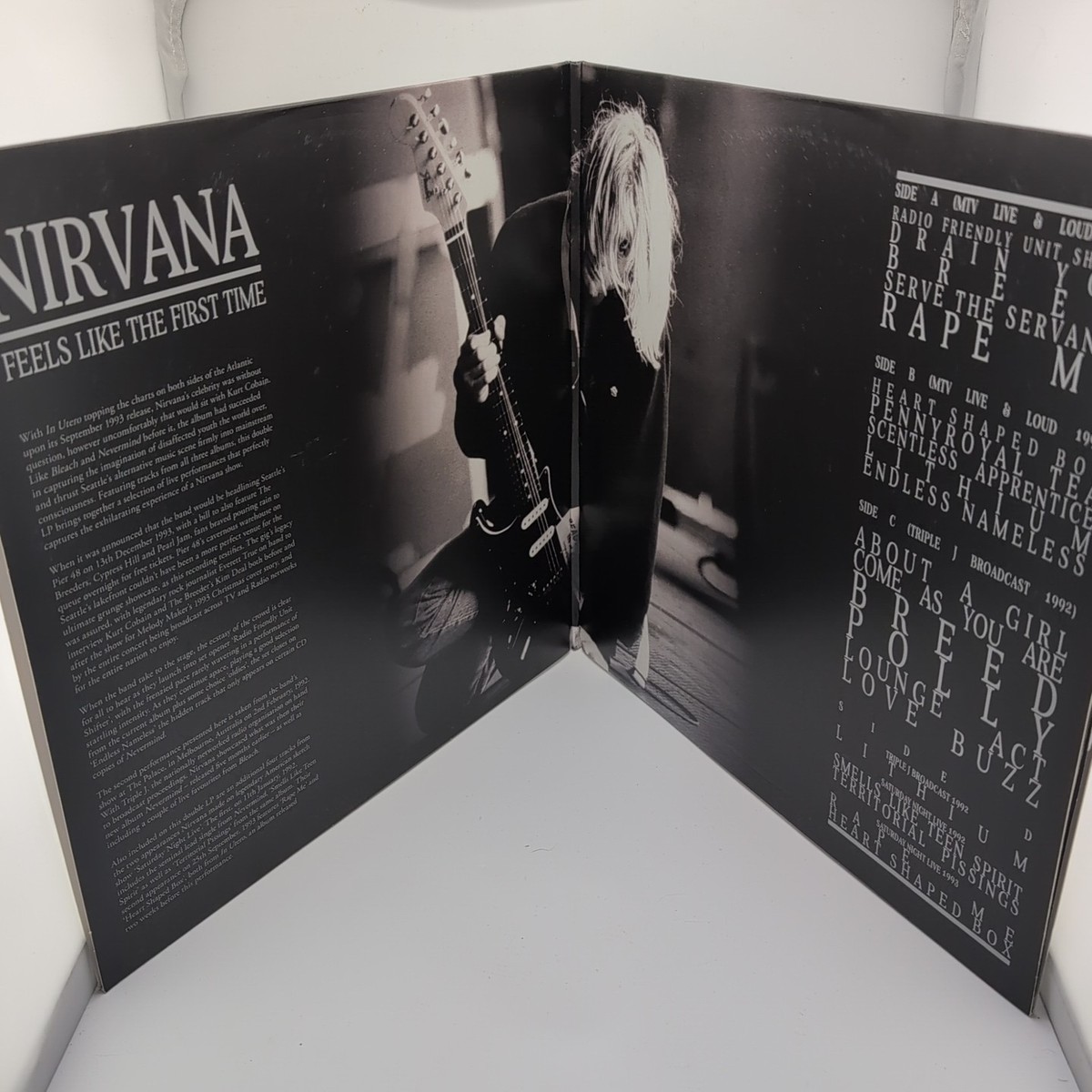 NIRVANA Feels Like the First Time Vinyl 2LP Live 1st Press NM