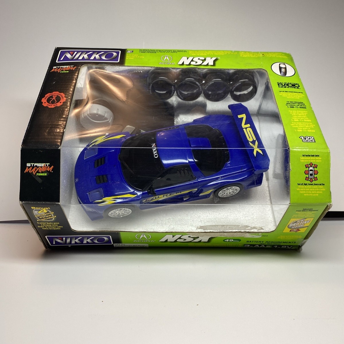 Nikko Street Mayhem Tuner Acura NSX 1:22 Scale Radio Control RC