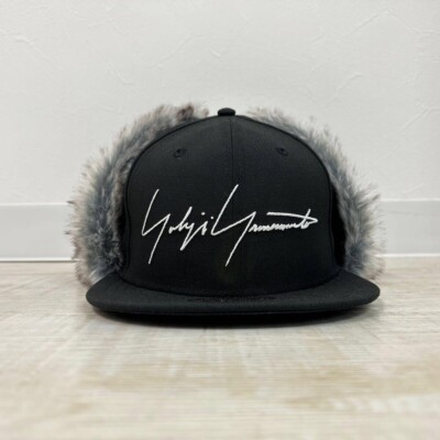 Yohji Yamamoto x New Era 5950 DE YY LOGO Dog Ear Fur Logo