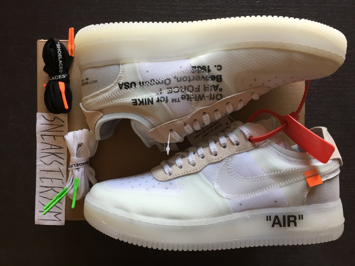 Off THE TEN ナイキ エアフォース 1 LOW offwhite White X Air Force 1