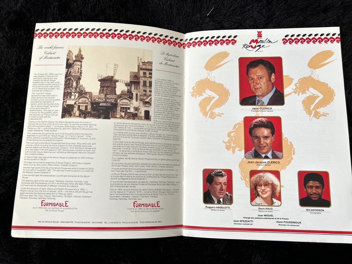 FORMIDABLE! Orig. MOULIN ROUGE La Revue Du Centenaire PARIS