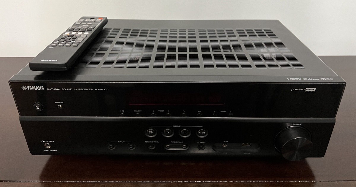 Yamaha RX-V377 5.1 Channel Home Theater HDMI AV Receiver Tested