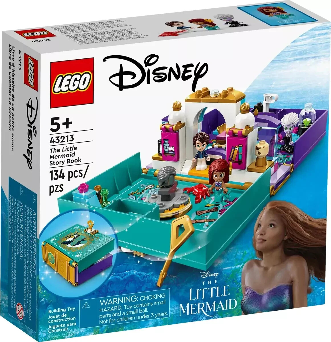 43213 THE LITTLE MERMAID STORYBOOK lego disney legos set book NEW