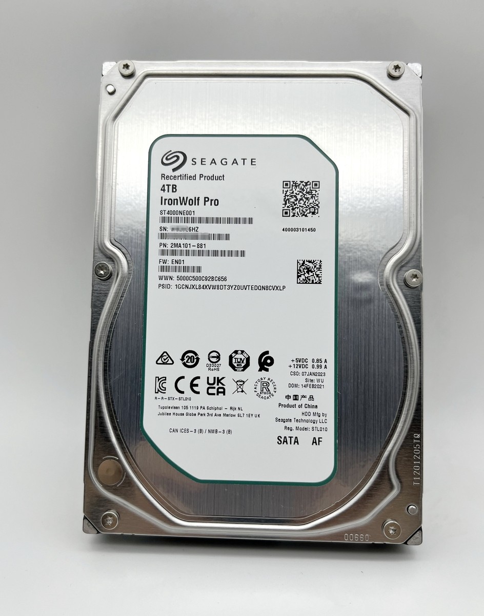 Seagate ST4000NE001 IronWolf Pro NAS 4TB 3.5'' SATA 256MB 7200RPM