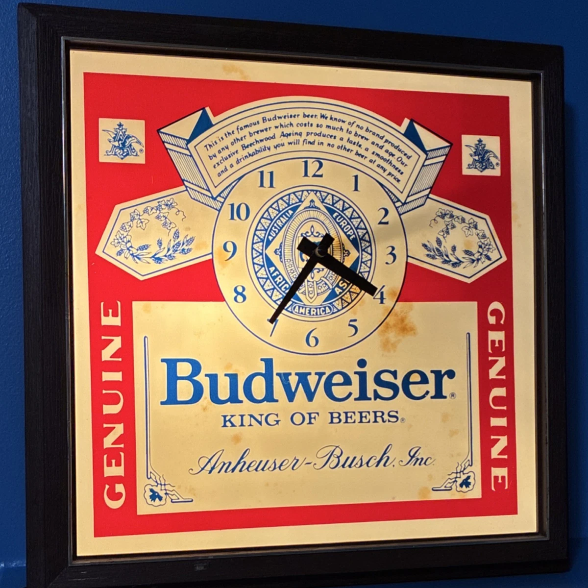 budweiser beer clock | eBay