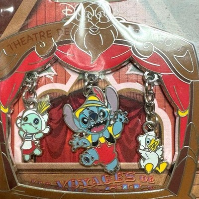 Disneyland Paris Stitch Pinocchio Pin Badge Disney pin collectible