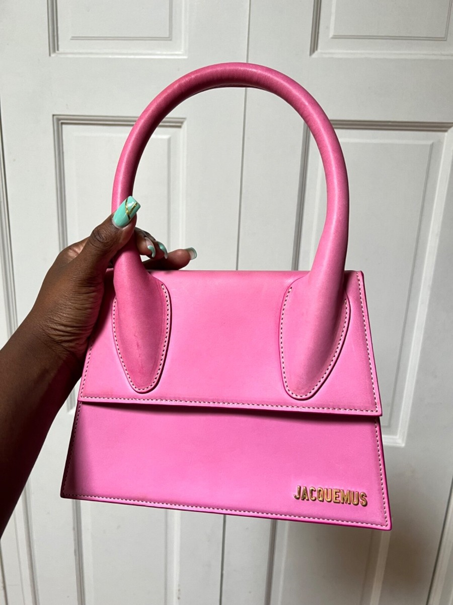 Jacquemus Le Grand Chiquito Bag Leather Large Pink | eBay