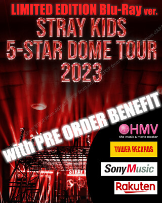 STRAY KIDS 5-STAR DOME TOUR 2023 LIVE Blu-Ray Limited Edition with