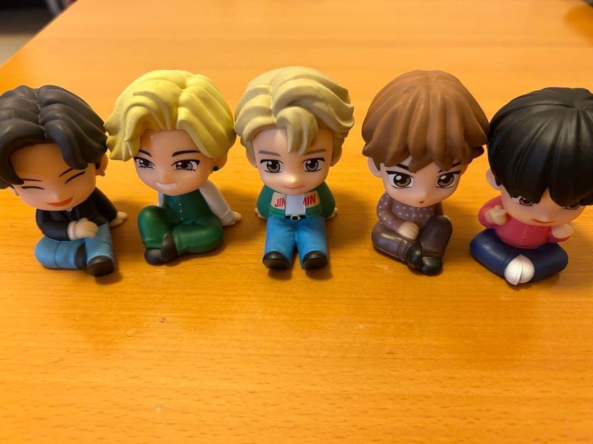 BTS Mini Figures Set of 5 Bandai K-Pop J-Hope Suga Jin Jimin V | eBay