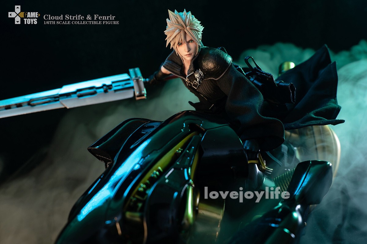 GAMETOYS 1/6 Cloud Strife & Fenrir GT-006C Action Figure Deluxe