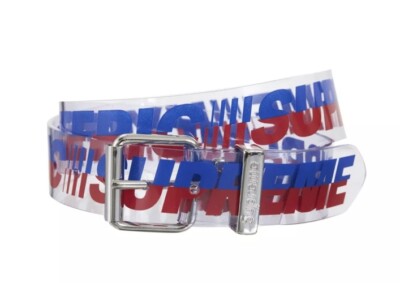 NEW Supreme Hysteric Glamour Vinyl Belt Clear Sz L | eBay