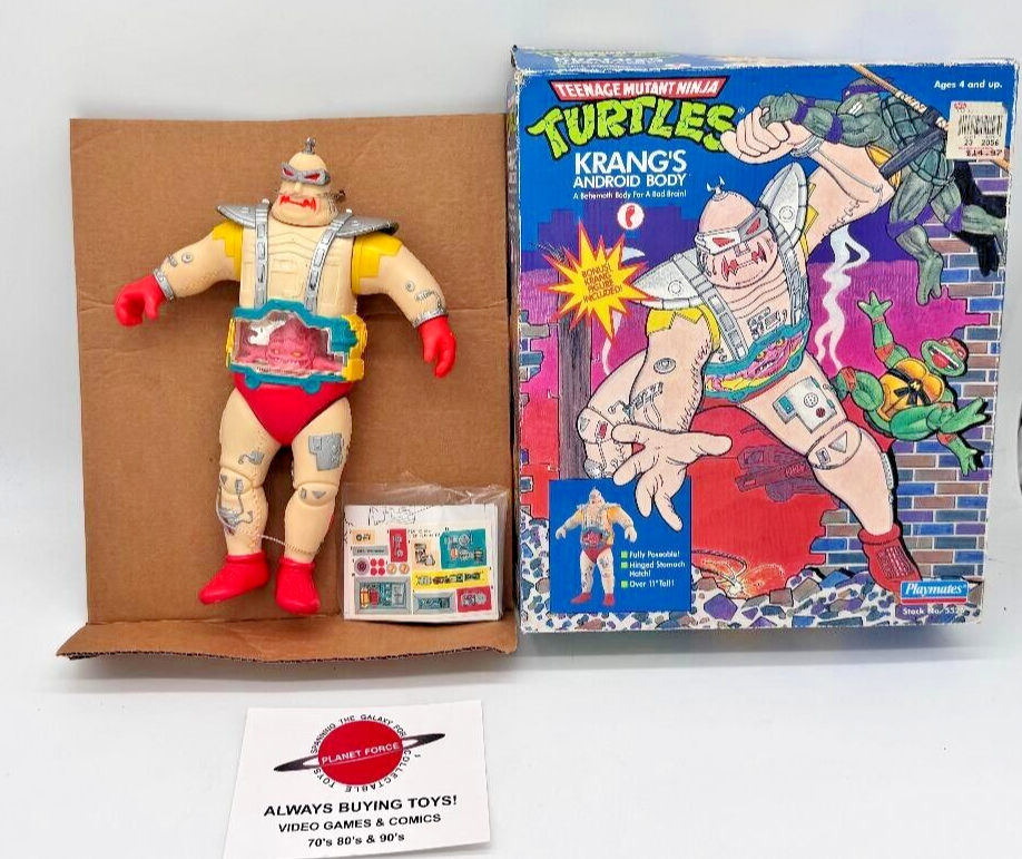1991 Krang's Android Body Complete w/ Box Unused Decals TMNT