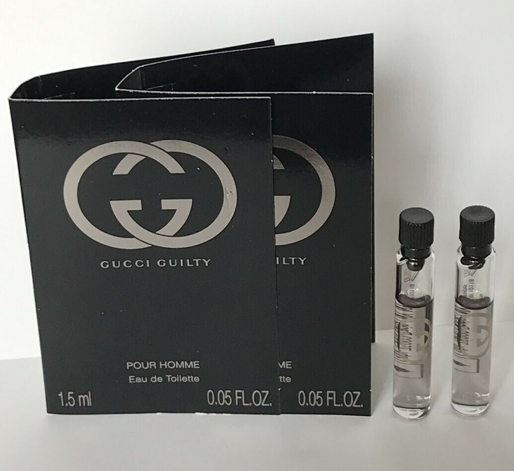 2 Gucci Guilty EDT Pour Homme Mens Samples Vials 0.05 oz Each | eBay