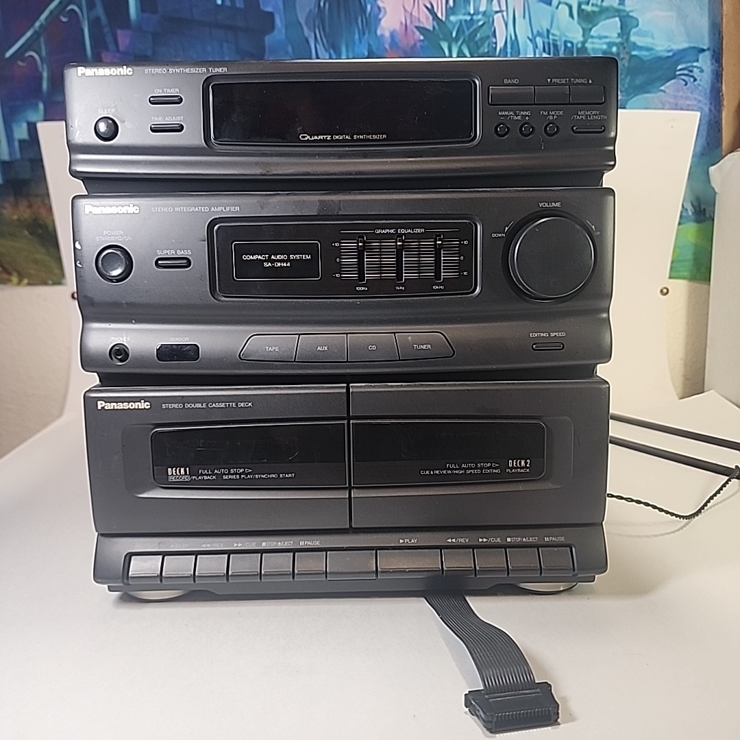 Panasonic SL-DH66 MASH 3 Disc System CD Changer Untested for sale
