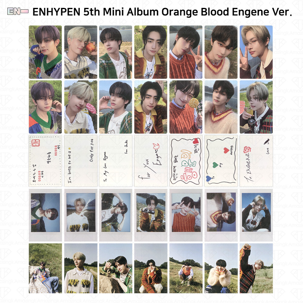 Enhypen 5th Mini Album Orange Blood Engene Ver Official Photocard