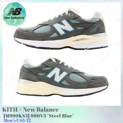 Size 10 - Kith x New Balance 990v3 Made in USA Steel Blue for sale
