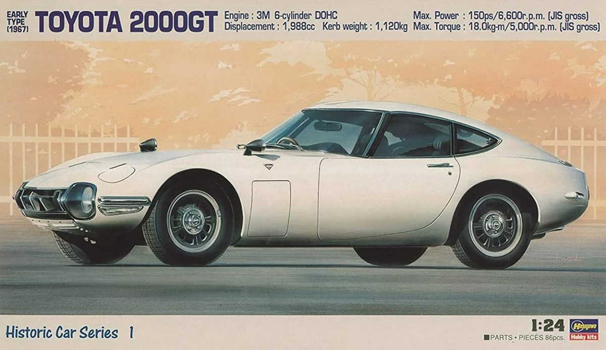 HASEGAWA 1/24 Toyota 2000GT Early Type (1967) Plastic Model | eBay