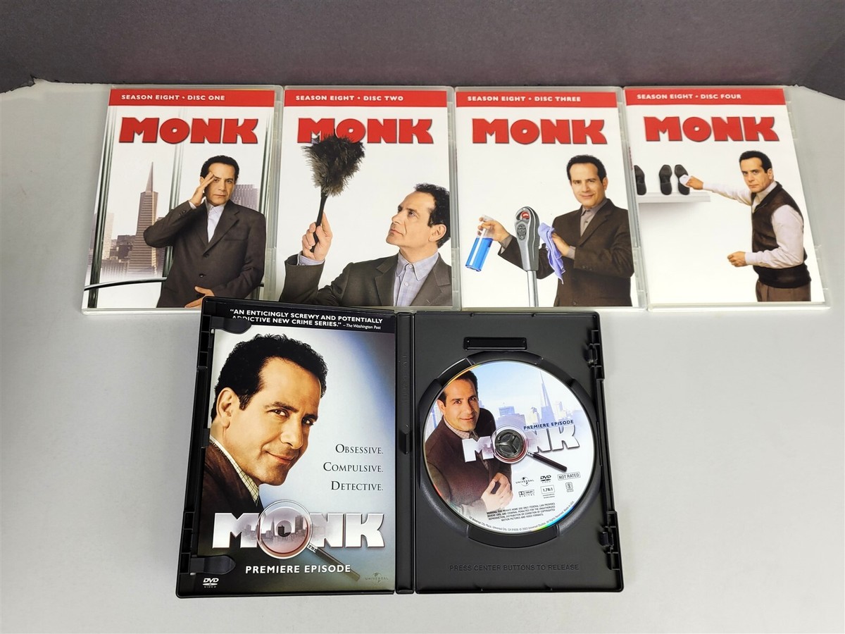 Monk: The Complete Series DVD Seasons 1-8 ~ T448 | eBay