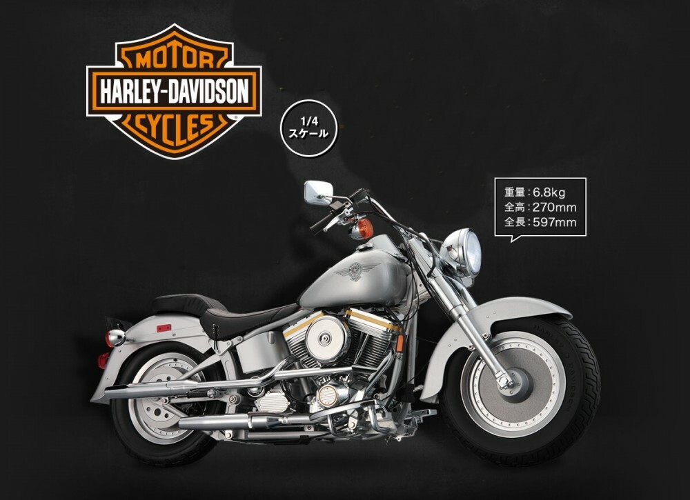 HARLEY DAVIDSON FLSTF Fatboy 1990 1/4 Diecast Model Unassembled