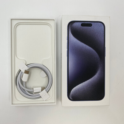 Apple iPhone 15 Pro - 128GB - Blue Titanium (Unlocked) - Open Box