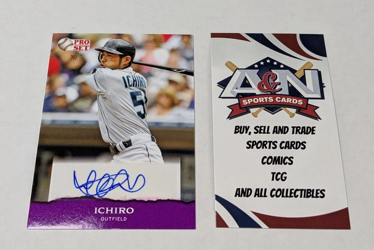 Leaf Ichiro Suzuki Autographed Baseball Sports Trading Cards