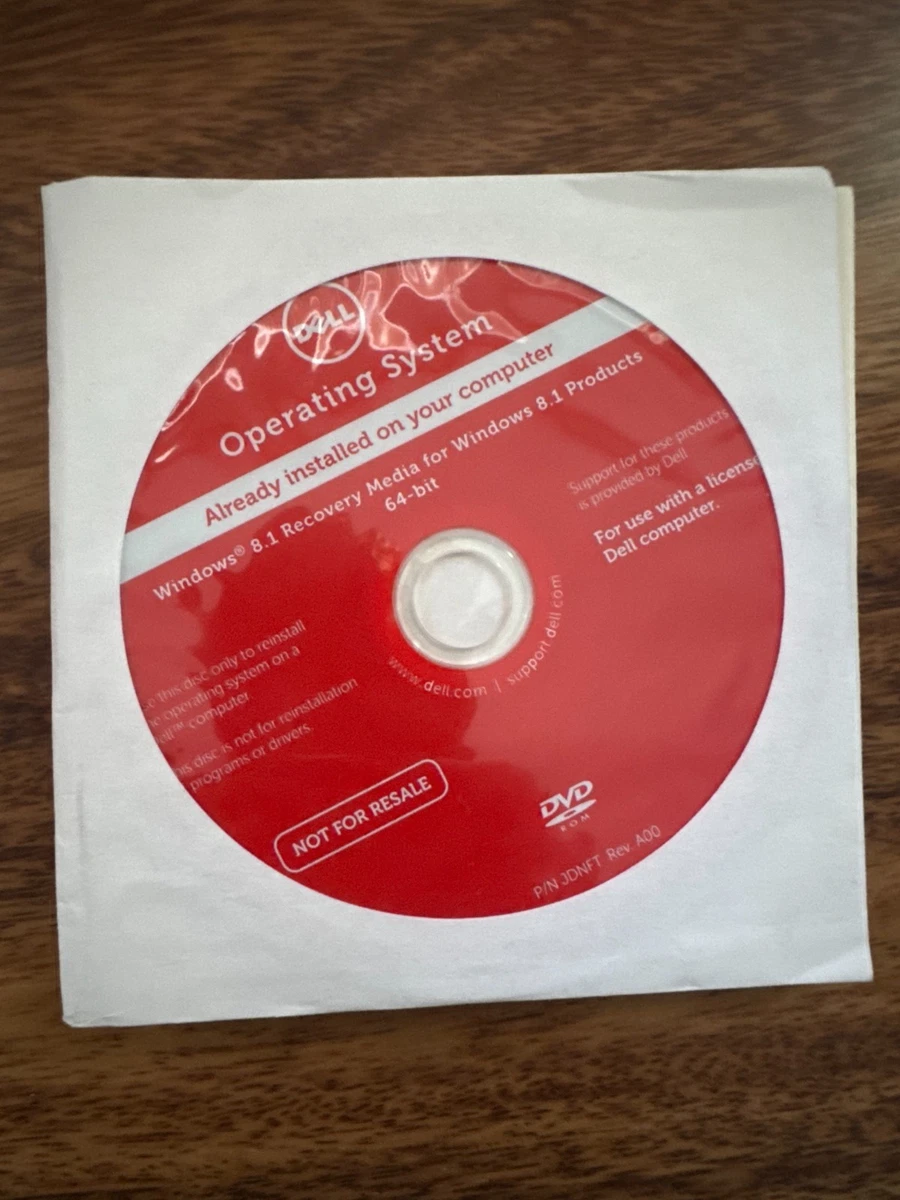 Microsoft Windows 8.1 64-bit DVD Operating System Software for