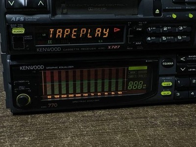 Kenwood KRC-X727 KGC-770 1DIN Cassette Deck Player Set Working | eBay
