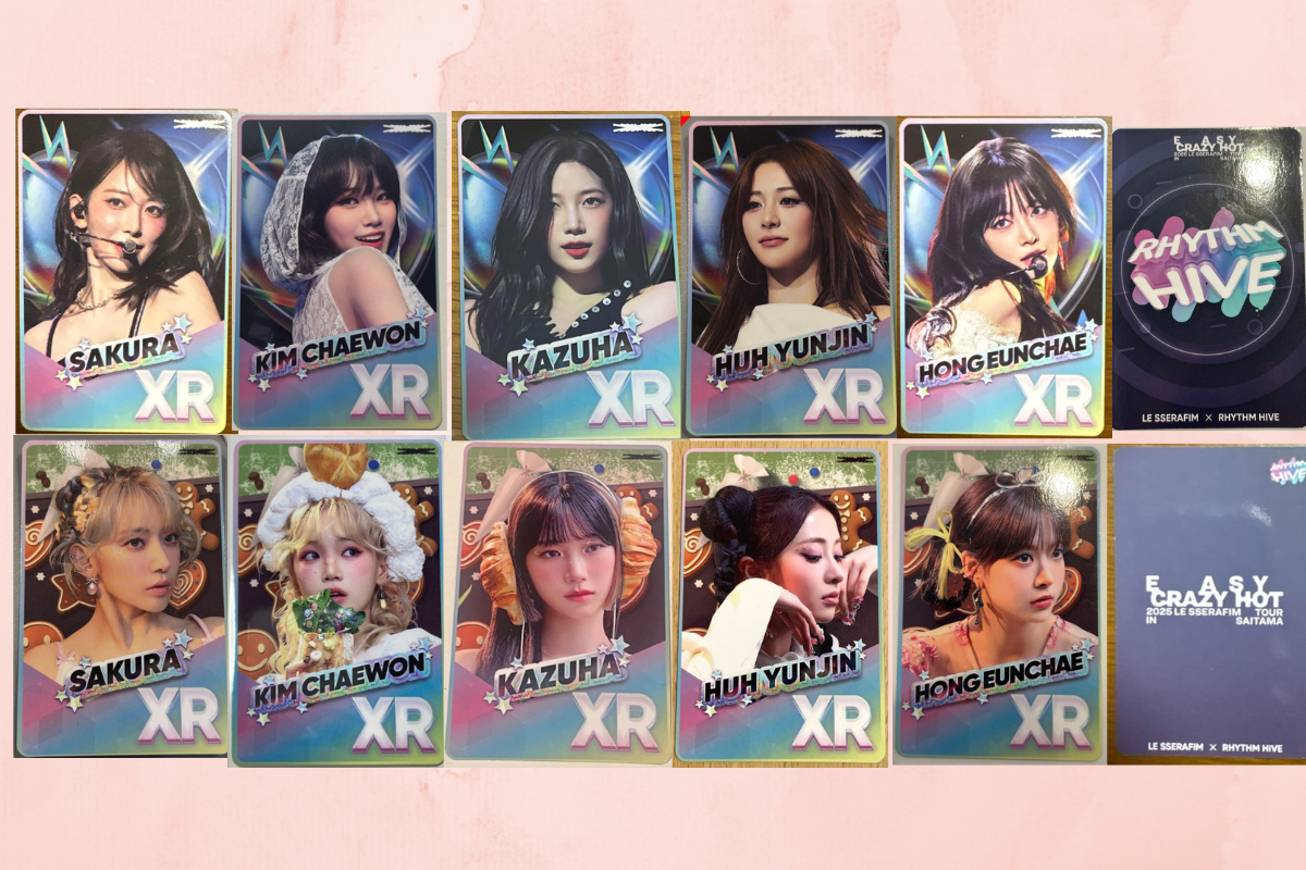 LE SSERAFIM 2025 JAPAN TOUR RHYTHM HIVE XR Official Photocard